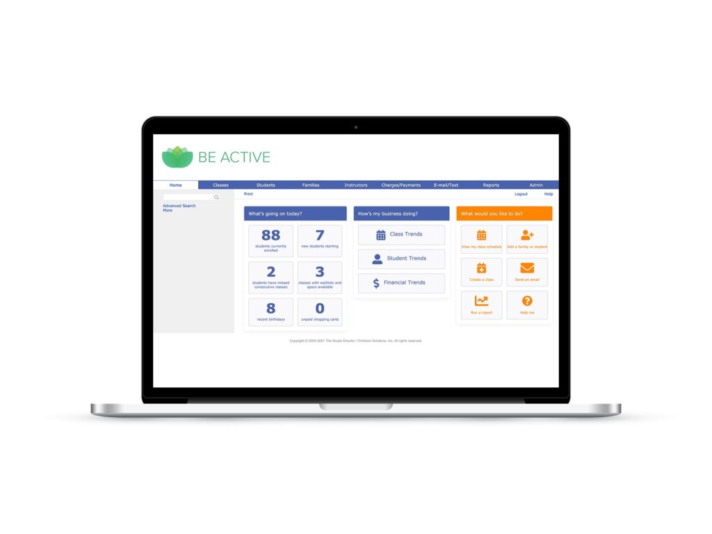 Dance Studio Scheduling Software The Studio Director