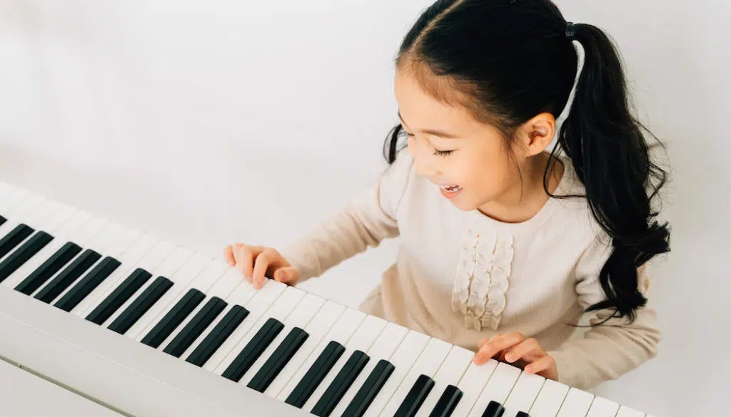 a child playing the piano