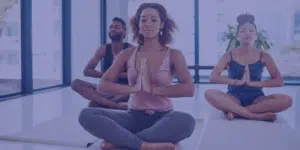 a person make a yoga pose