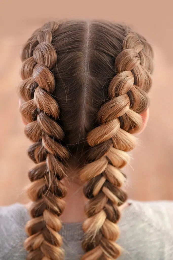 Image of Pigtails hairstyle for dance